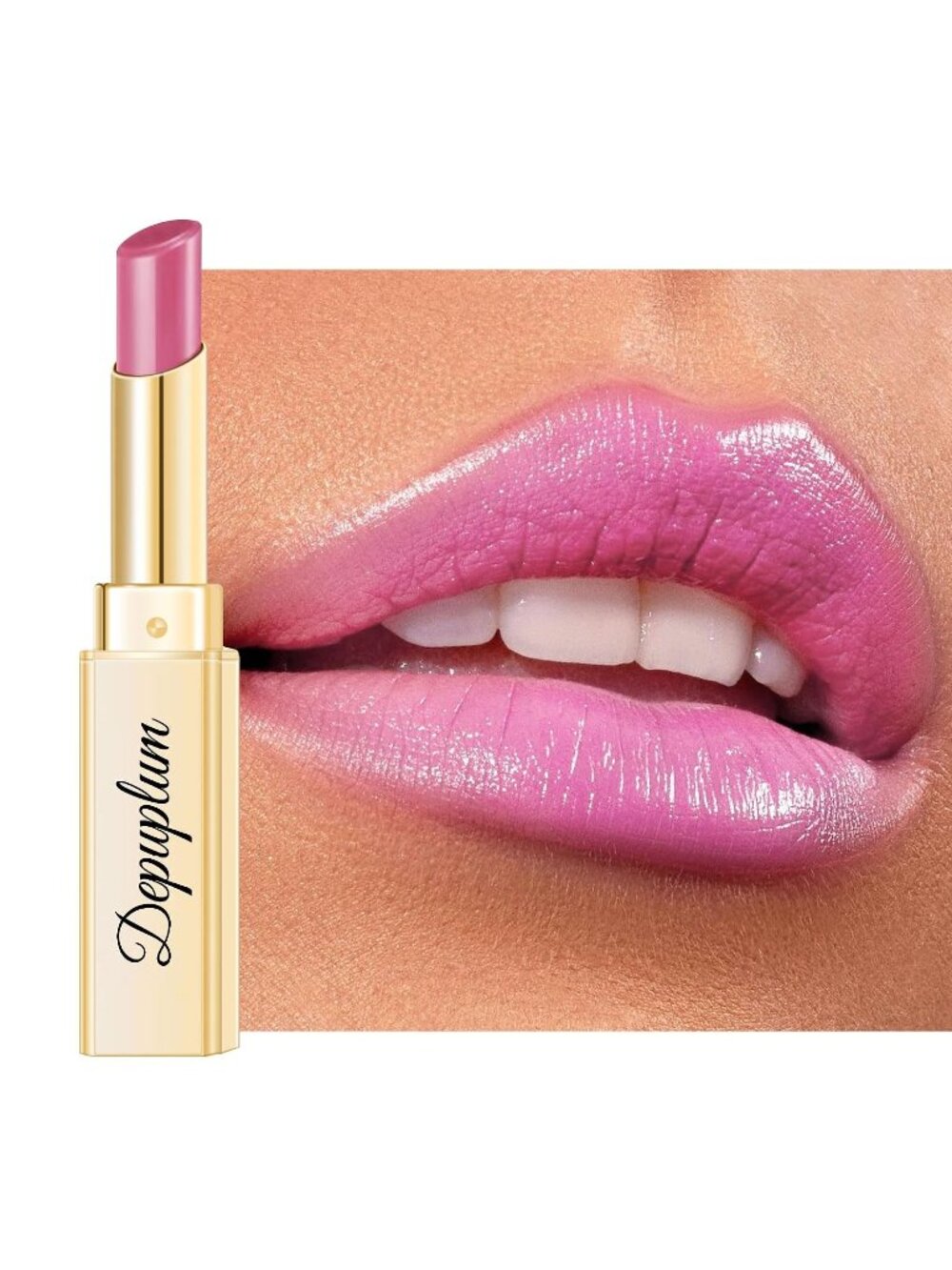 Women's DM104 Smoky Pink Glow Reviver Moisture Lip Gloss Creamy Tinted Lip Balm